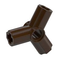 Technic Axle and Pin Connector Angled Triple [120° Offset] (Dark Brown)