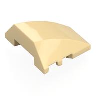 Brick Wedged, Curved 4 x 3 No Studs [Plain] (Tan)