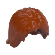Hair Mid-Length Tousled with Center Part (Dark Orange)