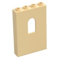 Panel 1 x 4 x 5 with Arched Window (Tan)