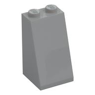 Brick Sloped 75° 2 x 2 x 3 [Solid Studs] (Light Bluish Gray)