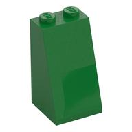 Brick Sloped 75° 2 x 2 x 3 [Solid Studs] (Green)