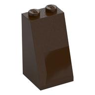 Brick Sloped 75° 2 x 2 x 3 [Solid Studs] (Dark Brown)