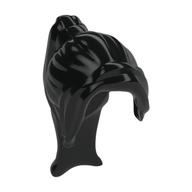 Hair Ponytail Long with Side Bangs (Black)