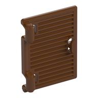 Window 1 x 2 x 3 Shutter with Hinges and Handle (Reddish Brown)