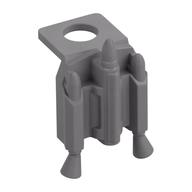 Minifig Neckwear Jet Pack with Nozzles (Mandalorian) (Flat Silver)
