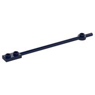 Bar 1 x 12 with 1 x 2 Plate End with Hollow Studs and 1 x 1 Round Plate End (Dark Blue)