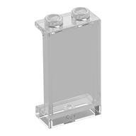 Panel 1 x 2 x 3 [Side Supports / Hollow Studs] (Trans-Clear)