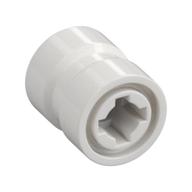 Wheel 8 x 9 with Hole Notched for Wheels Holder Pin, Re-inforced Back (White)