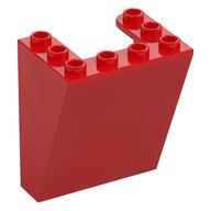 Windscreen 3 x 4 x 4 Inverted, Rounded Top Inside Edges, Cut-Out Bottom Inside Edges (Red)