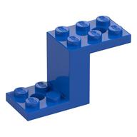 Bracket 5 x 2 x 2 1/3 with Holes, Inside Stud Holder (Blue)