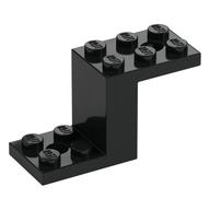 Bracket 5 x 2 x 2 1/3 with Holes, Inside Stud Holder (Black)
