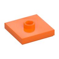 Plate Special 2 x 2 with Groove and Center Stud (Jumper) (Orange)