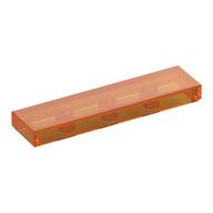 Tile 1 x 4 with Groove (Trans-Orange)