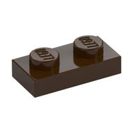 Plate 1 x 2 (Dark Brown)
