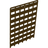 Door 1 x 12 x 16 Castle Gate (Portcullis) (Dark Brown)