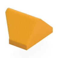 Brick Sloped 45° 2 x 1 Double / Inverted with Bottom Stud Holder (Bright Light Orange)
