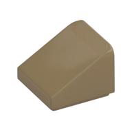 Brick Sloped 30° 1 x 1 x 2/3 (Cheese Slope) (Dark Tan)