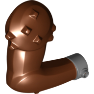 Creature Body Part, Rancor Arm Right with Dark Bluish Gray Ring Print (Reddish Brown)