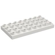 Duplo Plate 4 x 8 (White)