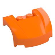 Vehicle Body, Wheel Arch / Mudguard 3 x 4 x 1 2/3 Low Profile, Curved Front (Orange)
