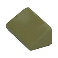 Brick Sloped 30° 1 x 2 x 2/3 (Olive Green)