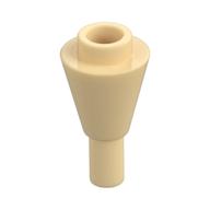 Cone 1 x 1 Inverted with Bar at Bottom (Ice Cream Cone) (Tan)