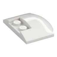 Brick Round 3 x 4 x 2/3 Triple Curved with 2 Sunk Studs (White)