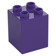 Duplo Brick 2 x 2 x 2 (Dark Purple)