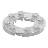 Plate Round 4 x 4 with 2 x 2 Round Opening (Trans-Clear)