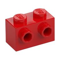 Brick Special 1 x 2 with 2 Studs on 1 Side (Red)
