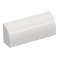 Brick Curved 1 x 4 x 1 1/3 No Studs (White)