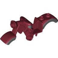 Fairing, Motorcycle, Vintage with Dark Bluish Gray Trim (Dark Red)