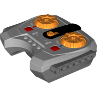 Control Unit, Power Functions, IR Speed Remote Control with Dark Bluish Gray Bottom (Light Bluish Gray)