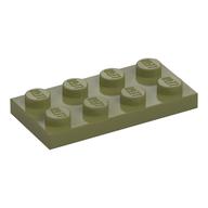 Plate 2 x 4 (Olive Green)