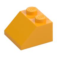 Brick Sloped 45° 2 x 2 (Bright Light Orange)