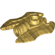 Weapon Axe Head with Twin-Blade (Pearl Gold)