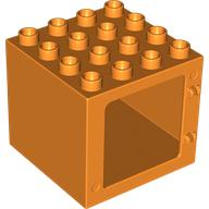 Duplo Building Door Frame 4 x 4 x 3 (Orange)