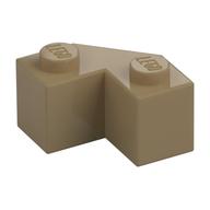 Brick Wedged 2 x 2 Facet (Dark Tan)