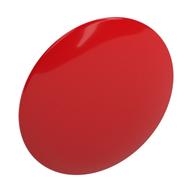Shield Round Bowed [Plain] (Red)
