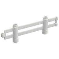 Duplo Fence 1 x 10 x 2 [Clip and Bar ends] (White)