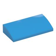 Brick Curved 2 x 4 x 2/3 No Studs, with Bottom Tubes (Dark Azure)
