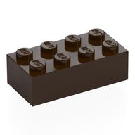 Brick 2 x 4 (Dark Brown)