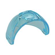 Headwear Accessory Visor [Large with Trapezoid Top] (Trans-Light Blue)