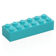 Brick 2 x 6 (Medium Azure)