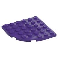 Plate Round Corner 6 x 6 (Dark Purple)