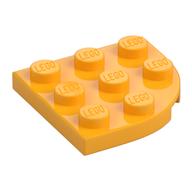 Plate Round Corner 3 x 3 (Bright Light Orange)