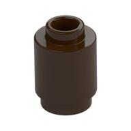Brick Round 1 x 1 Open Stud (Dark Brown)