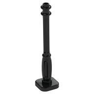 Lamp Post 2 x 2 x 7 with 4 Base Flutes (Black)