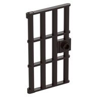 Door 1 x 4 x 6 Barred with Stud Handle (Dark Brown)